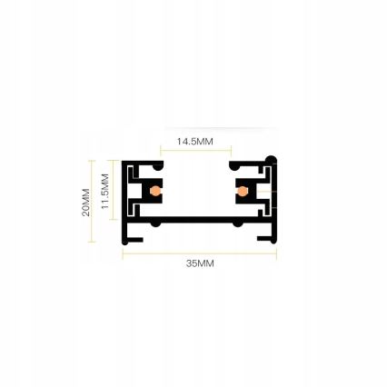 Bodové svítidlo do 1-fázového lištového systému 1xGU10/10W/230V bílá