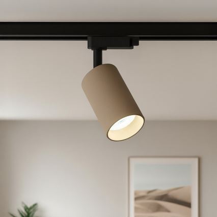 Bodové svítidlo do 1-fázového lištového systému PIPE 1xGU10/10W/230V béžová