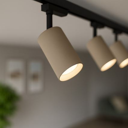 Bodové svítidlo do 1-fázového lištového systému PIPE 1xGU10/10W/230V béžová