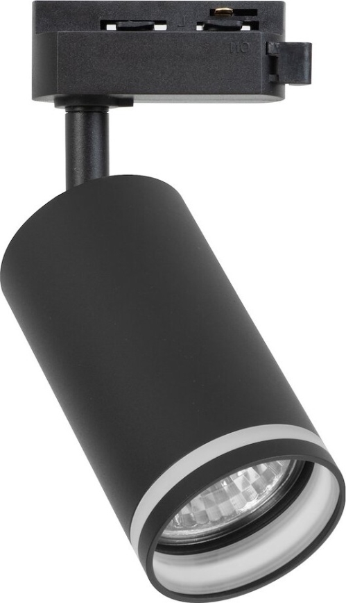 Bodové svítidlo do 1-fázového lištového systému PIPE 1xGU10/10W/230V černá