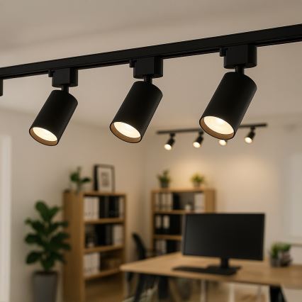 Bodové svítidlo do 1-fázového lištového systému TIGER 1xGU10/10W/230V černá