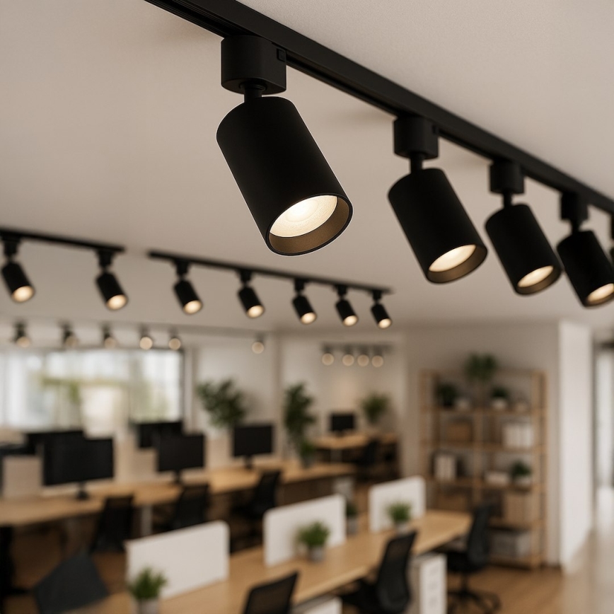 Bodové svítidlo do 1-fázového lištového systému TIGER 1xGU10/10W/230V černá