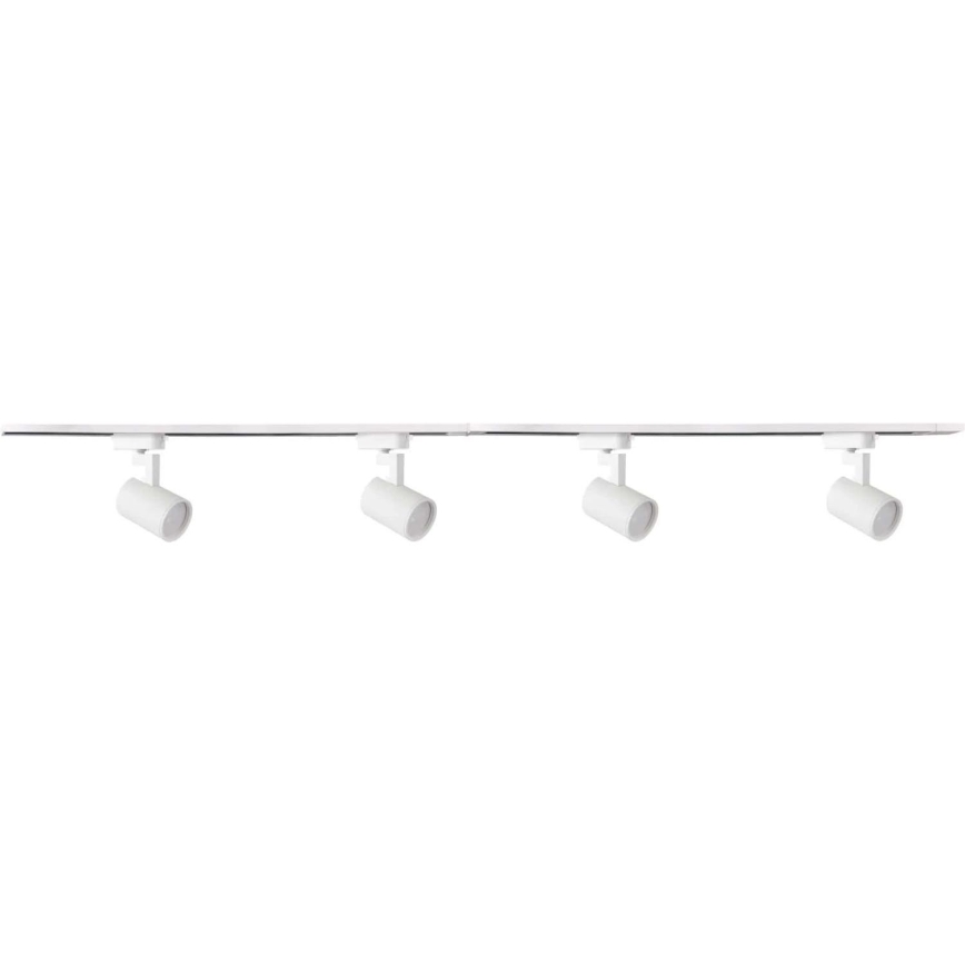 Bodové svítidlo do lištového systému LYNX 4xGU10/10W/230V + 2 x 75 cm lištový systém bílá