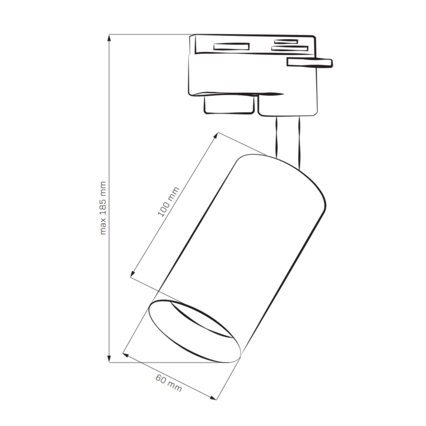 Bodové svítidlo do lištového systému MARIBEL 1xGU10/10W/230V bílá