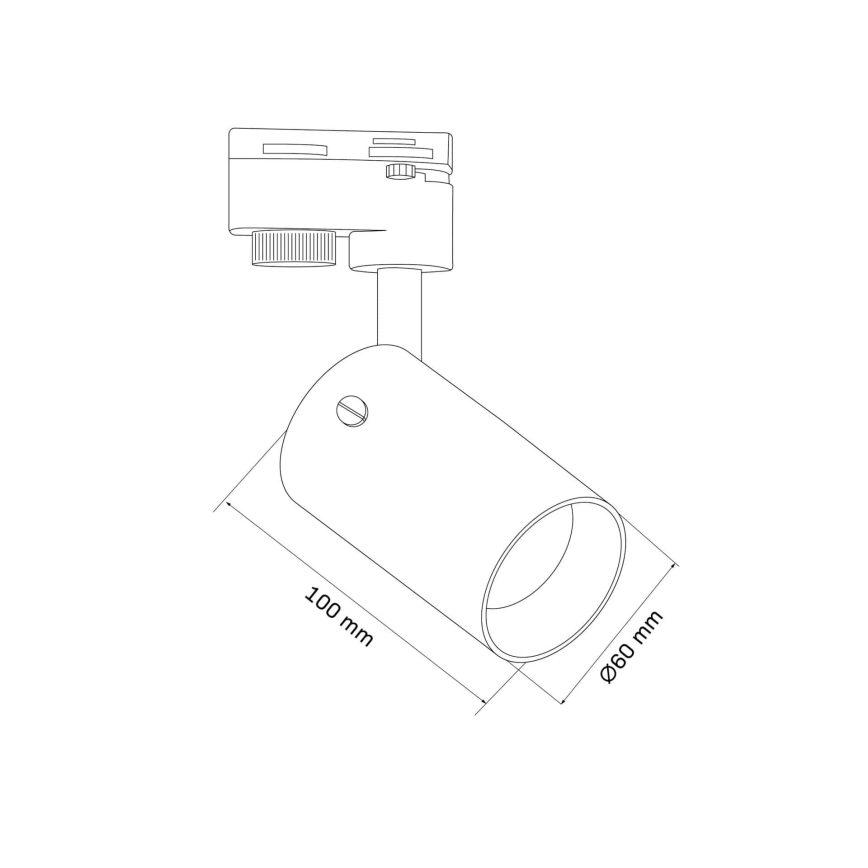 Bodové svítidlo do lištového systému SMOKY 1xGU10/10W/230V černá