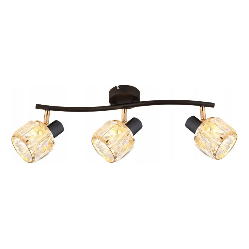 Bodové svítidlo DUBAI 3xE14/40W/230V černá/zlatá