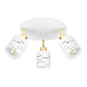 Bodové svítidlo ELEN 3xE27/35W/230V bílá/zlatá
