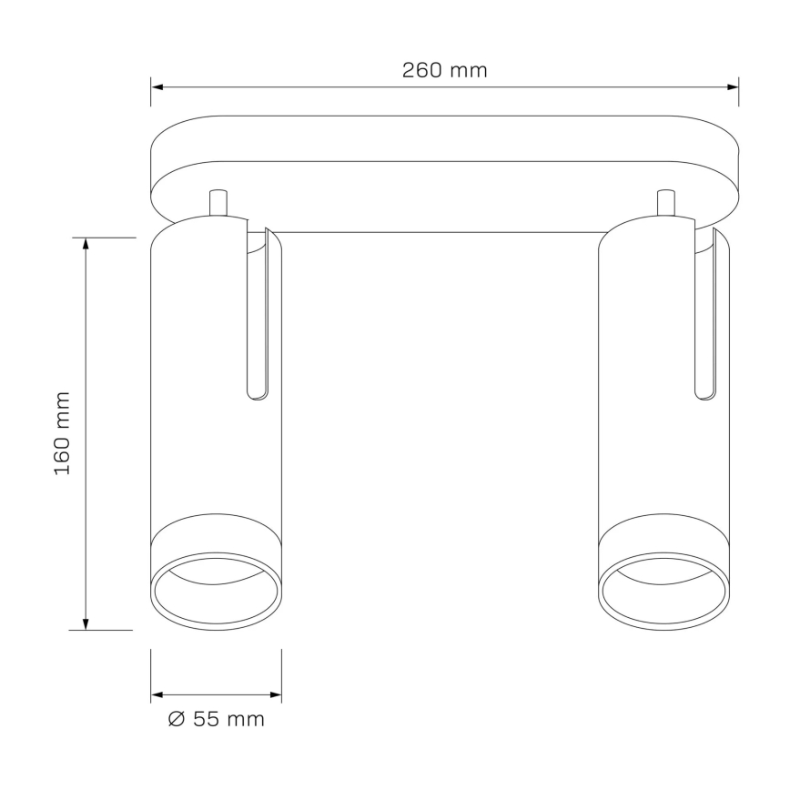 Bodové svítidlo FADO 2xGU10/10W/230V bílá