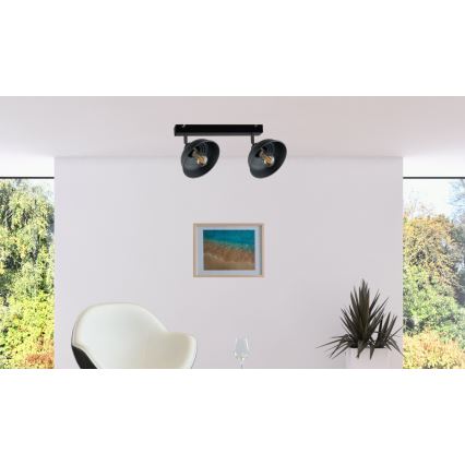 Bodové svítidlo FAUN 2xE27/60W/230V černá