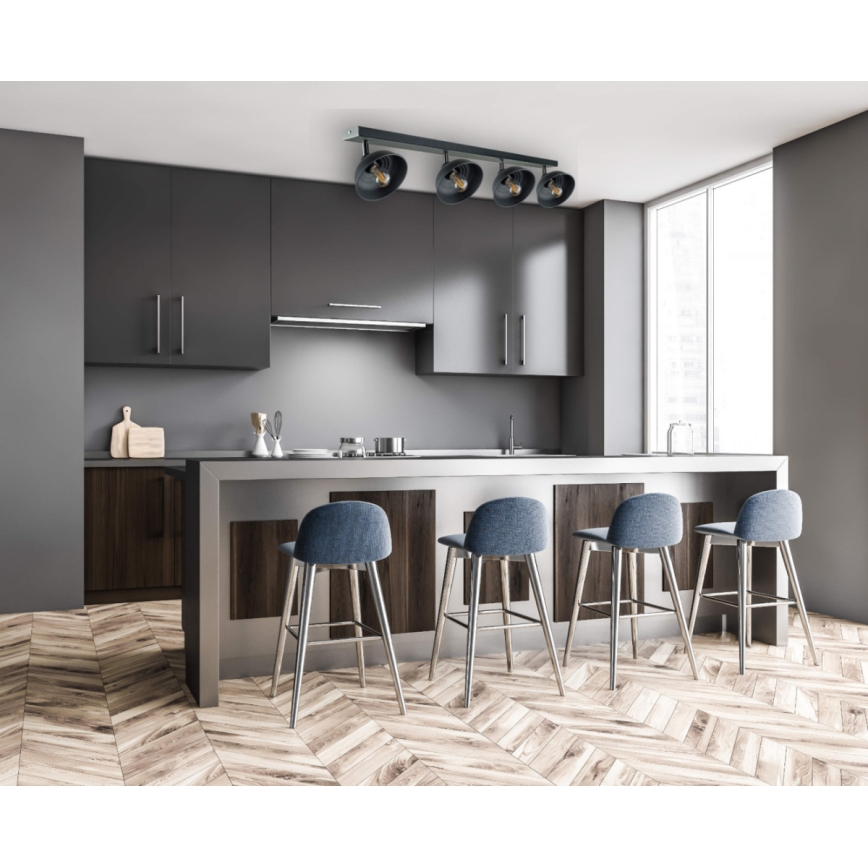 Bodové svítidlo FAUN 4xE27/60W/230V černá
