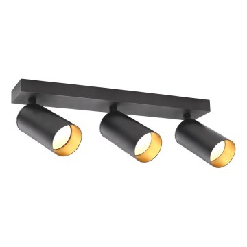 Bodové svítidlo FILO 3xGU10/30W/230V černá/zlatá