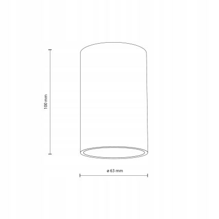 Bodové svítidlo FLARE 1xGU10/10W/230V 10 cm bílá