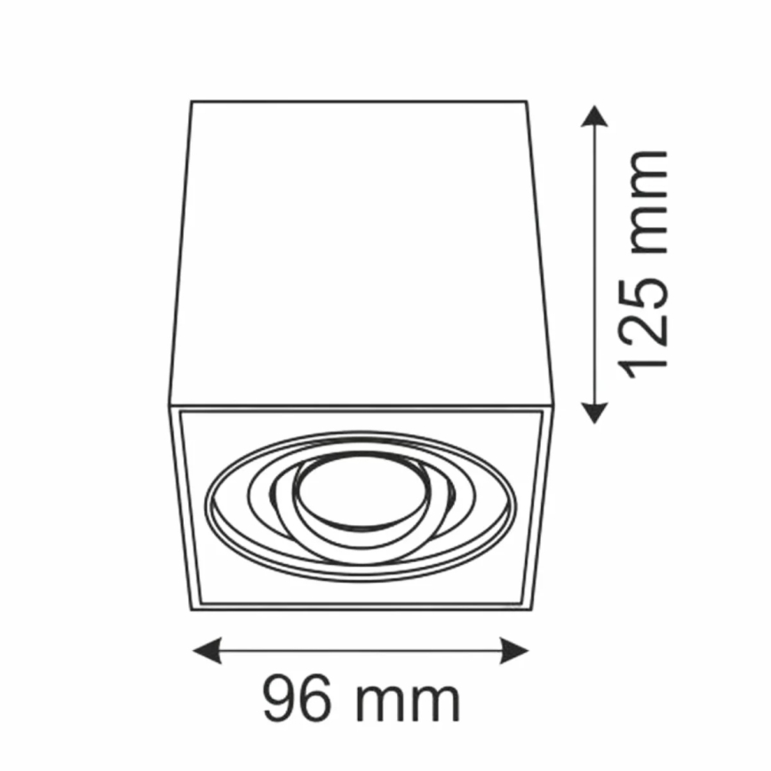 Bodové svítidlo HADAR Q1 1xGU10/10W/230V černá