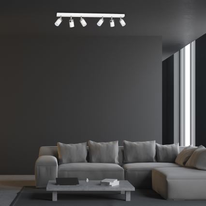 Bodové svítidlo JOKER 6xGU10/25W/230V bílá/lesklý chrom