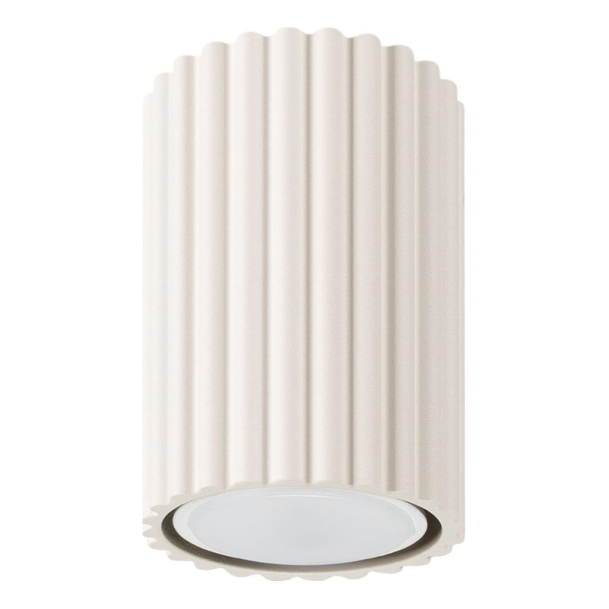 Bodové svítidlo KARBON 1xGU10/10W/230V 10 cm krémová