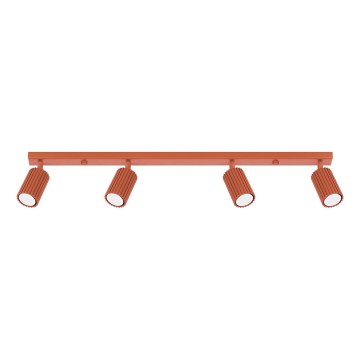 Bodové svítidlo KARBON 4xGU10/10W/230V červená