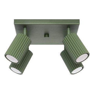 Bodové svítidlo KARBON 4xGU10/10W/230V zelená