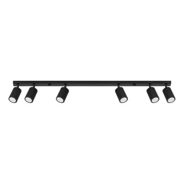Bodové svítidlo KARBON 6xGU10/10W/230V černá