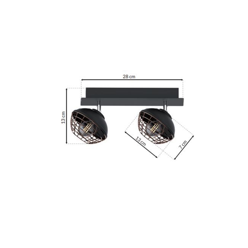 Bodové svítidlo LOGAN 2xE14/40W/230V