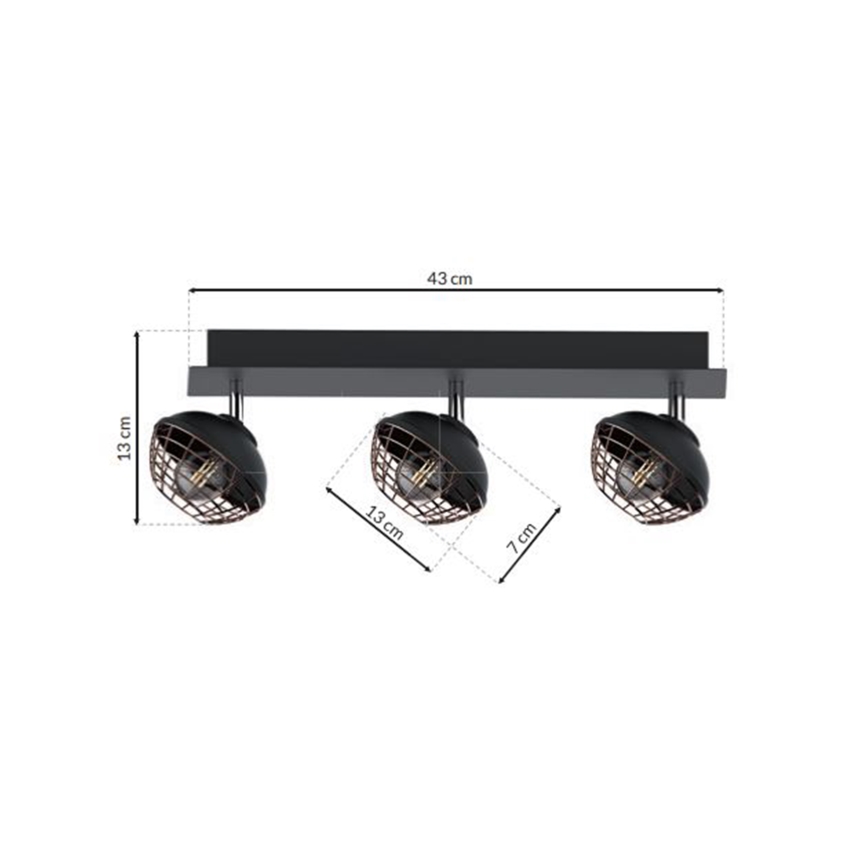 Bodové svítidlo LOGAN 3xE14/40W/230V