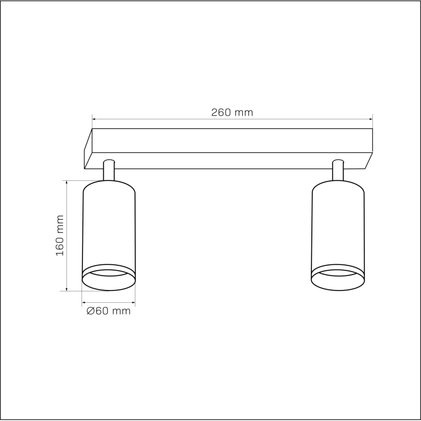 Bodové svítidlo LONDON 2xGU10/10W/230V černá