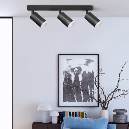 Bodové svítidlo LONDON 3xGU10/10W/230V černá