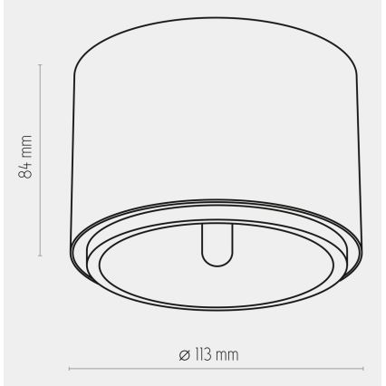 Bodové svítidlo MORIS 1xAR111 GU10/50W/230V černá