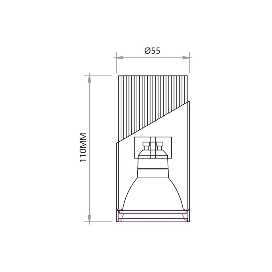 Bodové svítidlo NEO 1xGU10/8W/230V černá/zlatá