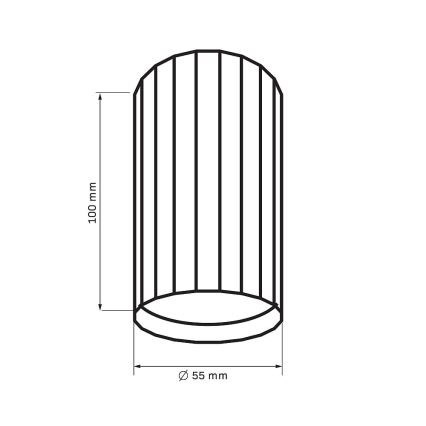 Bodové svítidlo NICEA 1xGU10/10W/230V černá