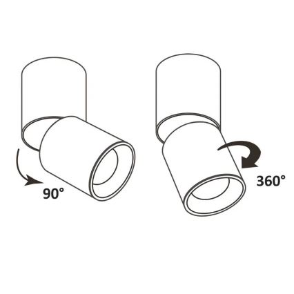 Bodové svítidlo NIXA 1xGU10/10W/230V šedá