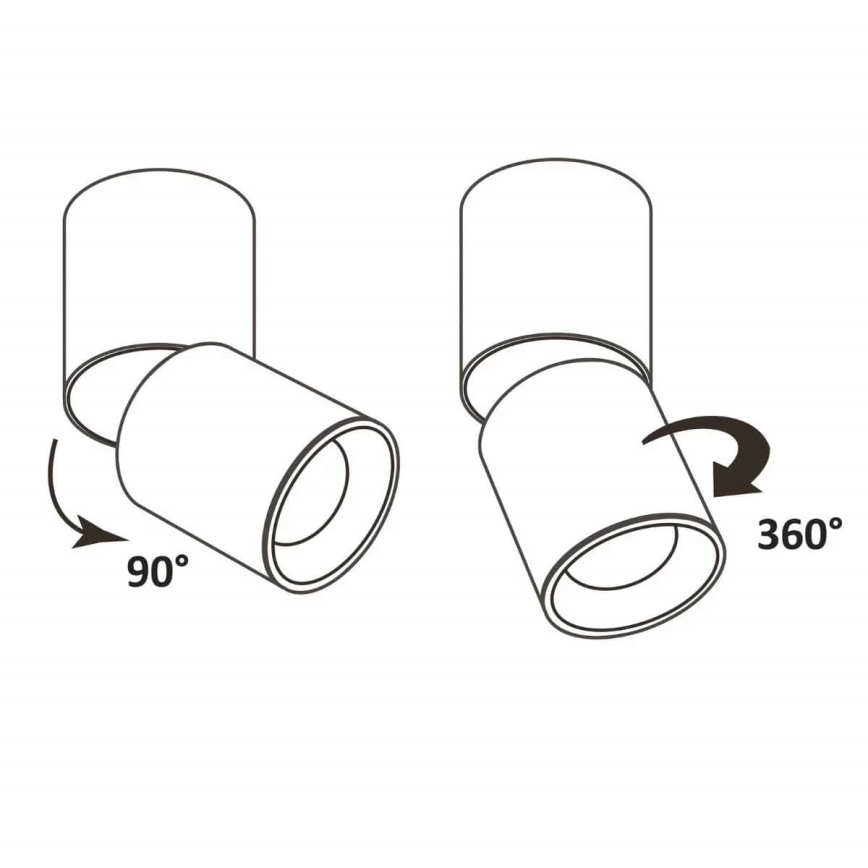 Bodové svítidlo NIXA 1xGU10/10W/230V šedá