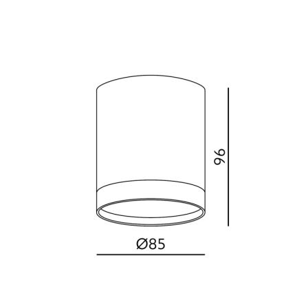 Bodové svítidlo OH12 1xGX53/35W/230V 9,6 cm bílá