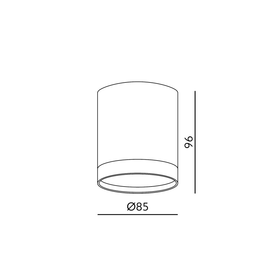 Bodové svítidlo OH12 1xGX53/35W/230V 9,6 cm bílá