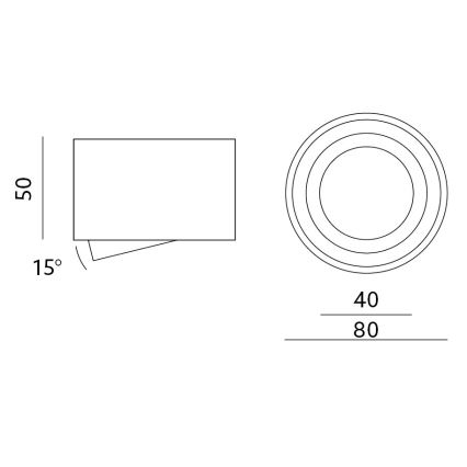 Bodové svítidlo OH36S 35W/230V 5 cm bílá