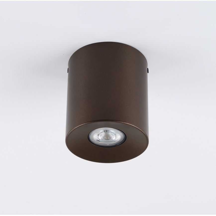 Bodové svítidlo ORION 1xGU10/10W/230V 12,5 cm hnědá