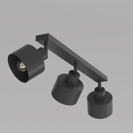 Bodové svítidlo PARKLA 3xE27/15W/230V černá