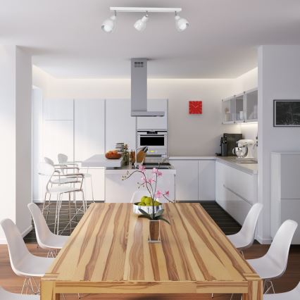 Bodové svítidlo PIK 3xE27/60W/230V bílá