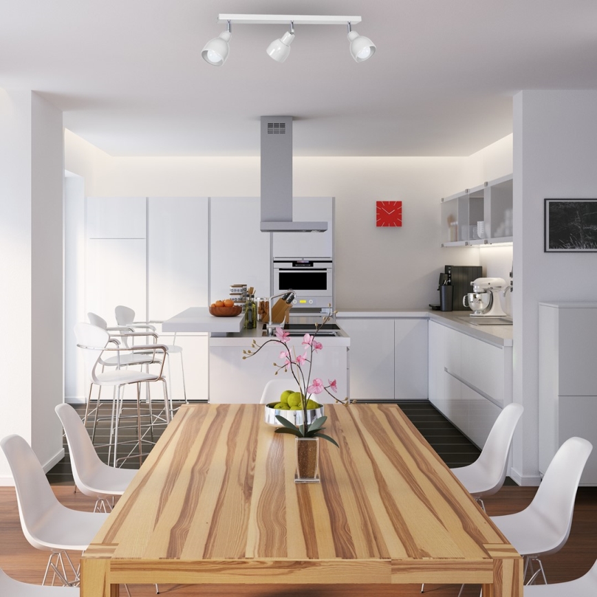 Bodové svítidlo PIK 3xE27/60W/230V bílá