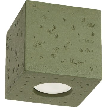 Bodové svítidlo QUAD 1xGU10/10W/230V beton/zelená