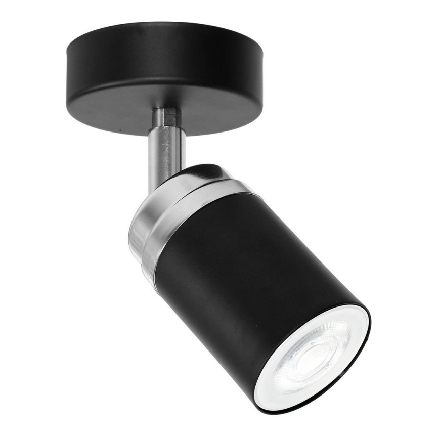 Bodové svítidlo RENO 1xGU10/8W/230V černá/lesklý chrom