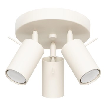 Bodové svítidlo RING 3xGU10/10W/230V krémová