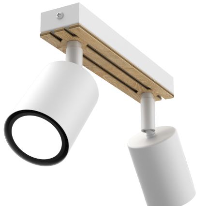 Bodové svítidlo TERRA 2xGU10/8W/230V bílá/dub