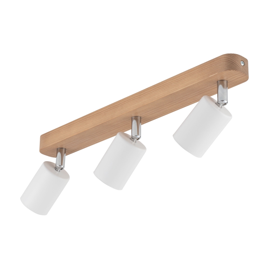 Bodové svítidlo TOP WOOD 3xGU10/10W/230V bílá/dřevo