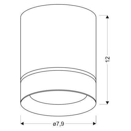 Bodové svítidlo TUBA 1xGU10/15W/230V bílá