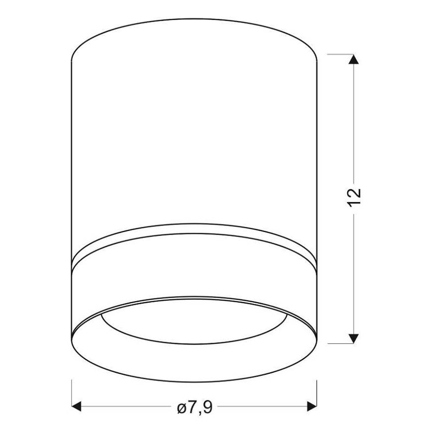 Bodové svítidlo TUBA 1xGU10/15W/230V bílá