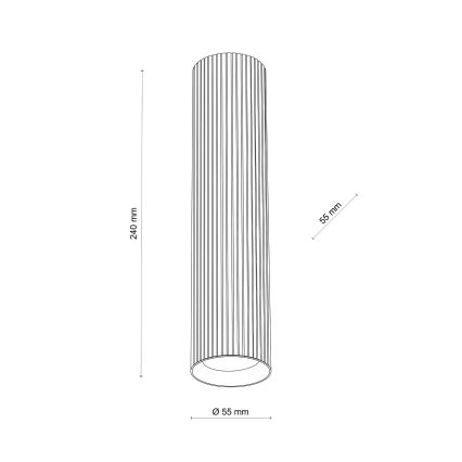 Bodové svítidlo TUNE L 1xGU10/10W/230V 24 cm hnědá