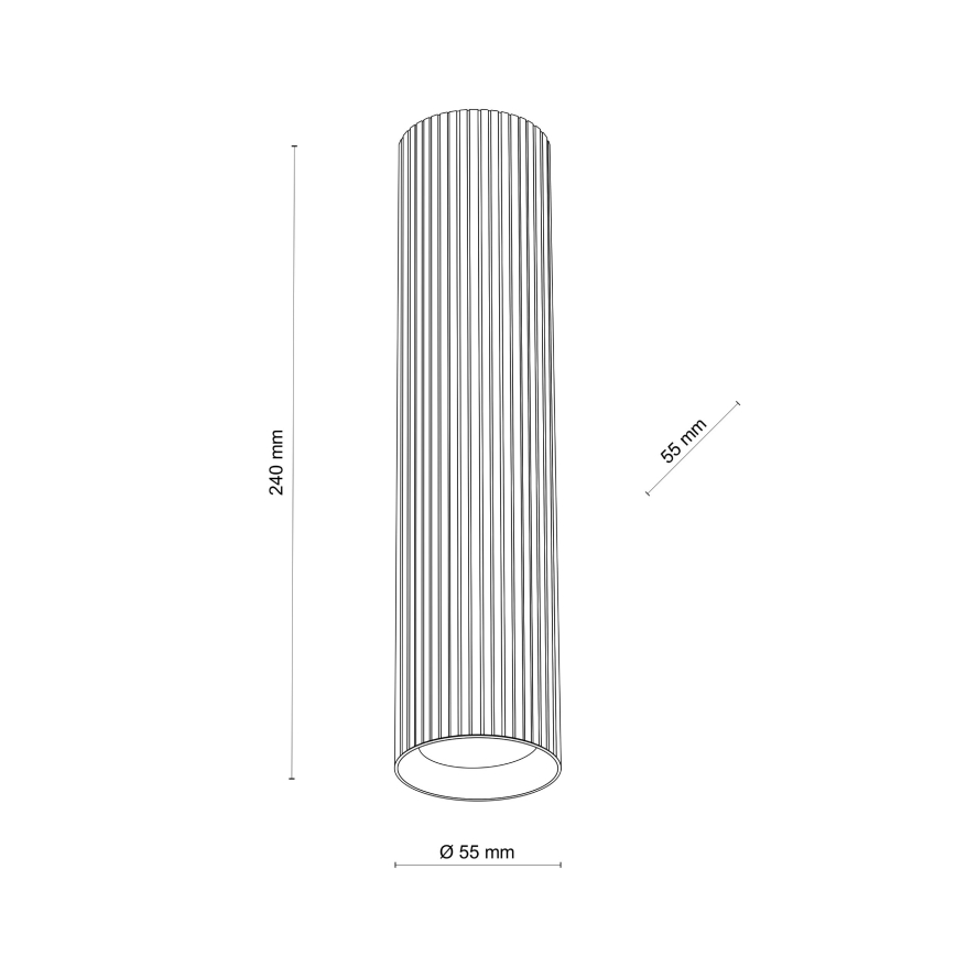 Bodové svítidlo TUNE L 1xGU10/10W/230V 24 cm hnědá