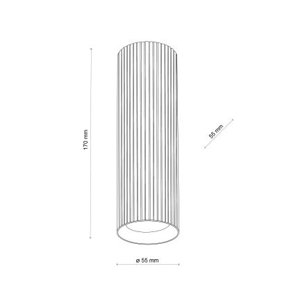 Bodové svítidlo TUNE M 1xGU10/10W/230V 17 cm černá
