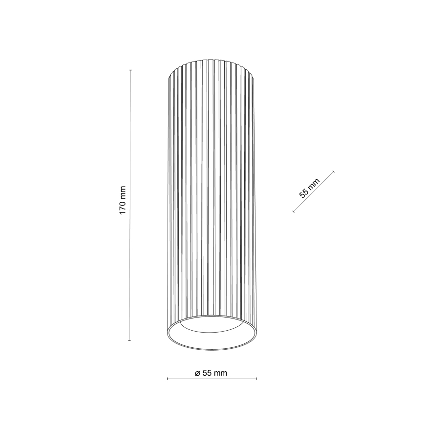 Bodové svítidlo TUNE M 1xGU10/10W/230V 17 cm černá