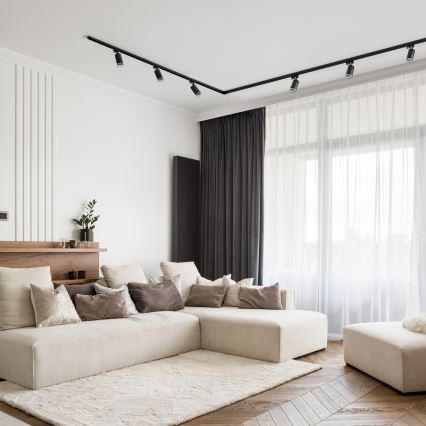 Bodové svítidlo v lištovém systému 5xGU10/25W/230V 3 m černá